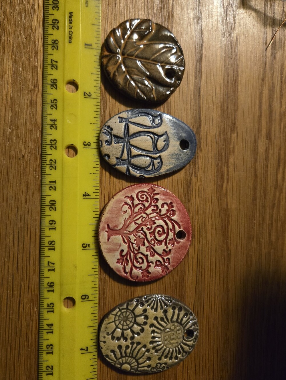 Handcrafted Ceramic Pendants - Birds, Tree Of Life, Leaf, Floral New